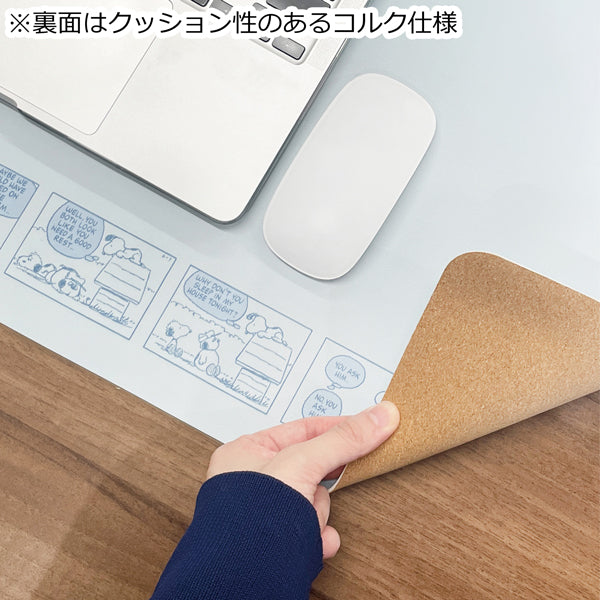 スヌーピー ダイカットデスクマット Lサイズ