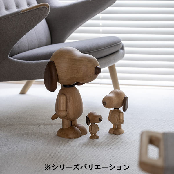 『BOYHOOD』北欧の天然オーク材オブジェ SNOOPY XL