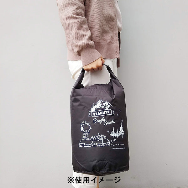 スヌーピー 防水バッグ 10L (ボート/ブラック)