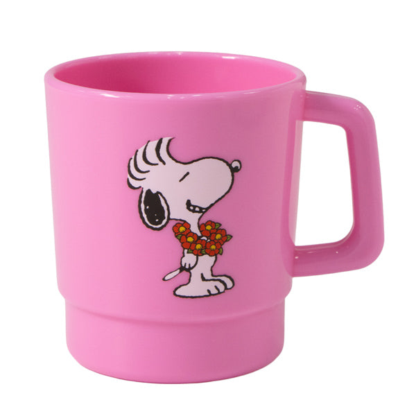 SNOOPY GARDEN スヌーピーマグカップ (椿の花)