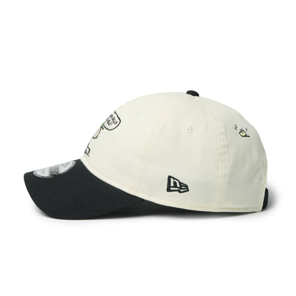 PEANUTS NEW ERA キャップ(GF 920 PEANUTS SPE BUB CRM BLK 261 / クロームホワイト/ブラック)