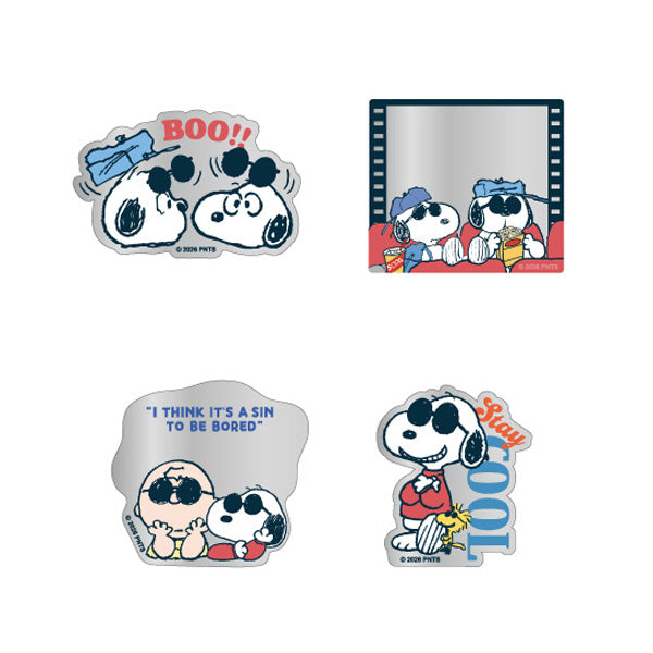 スヌーピー シークレットアクリルミラーシール (All day Joe Cool series)
