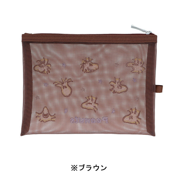 スヌーピー メッシュ刺繍ポーチ (WOODSTOCK&SNOOPY 第3弾)