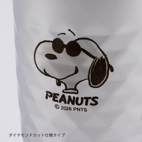 【おかいものSNOOPYオリジナル】ステンレス2重タンブラー&2重ダイヤモンドカットセット 370ml (ジョー・クール)