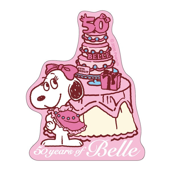 スヌーピー ステッカー3枚セット (BELLE 50th)