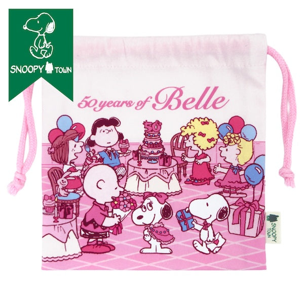 スヌーピー 巾着 (BELLE 50th)