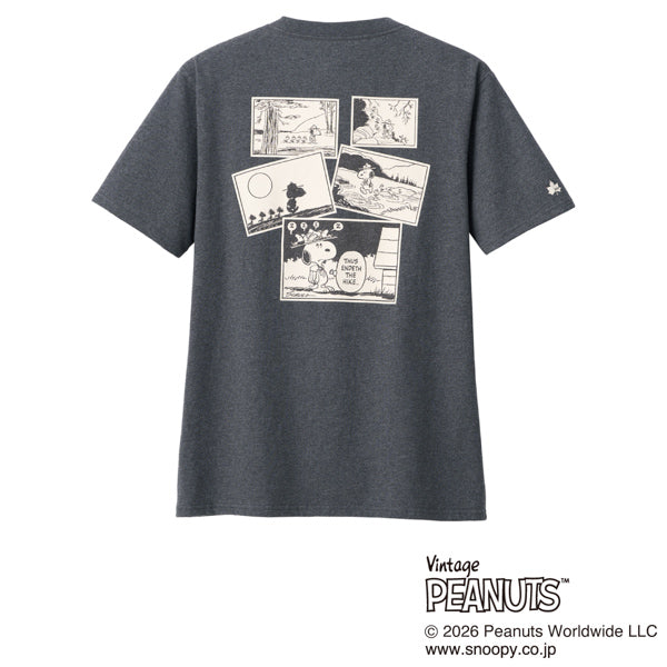 SNOOPY Tシャツ-BF(チャコールグレー)
