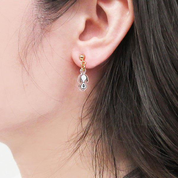 スヌーピー SNOOPY&BELLEバックスタイルピアス