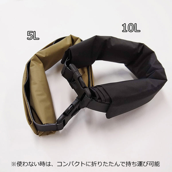 スヌーピー 防水バッグ 10L (ボート／ブラック)