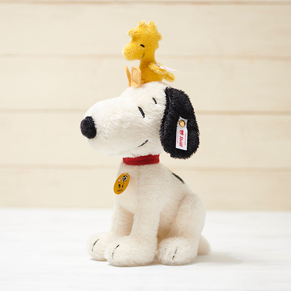 PEANUTS 75周年記念　シュタイフ スヌーピーとウッドストック