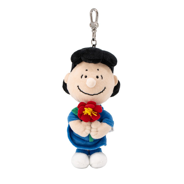 SNOOPY GARDEN ぬいぐるみキーリング(椿の花/ルーシー）