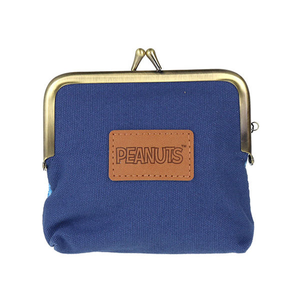 スヌーピー 畳刺繍ミニポーチ がま口 (ハート／NewLifeCollection)