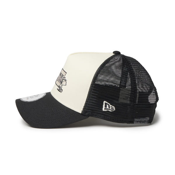 PEANUTS NEW ERA キャップ（GF 940AFTR PEANUTS BOX CRM BLK 261 / クロームホワイト/ブラック）