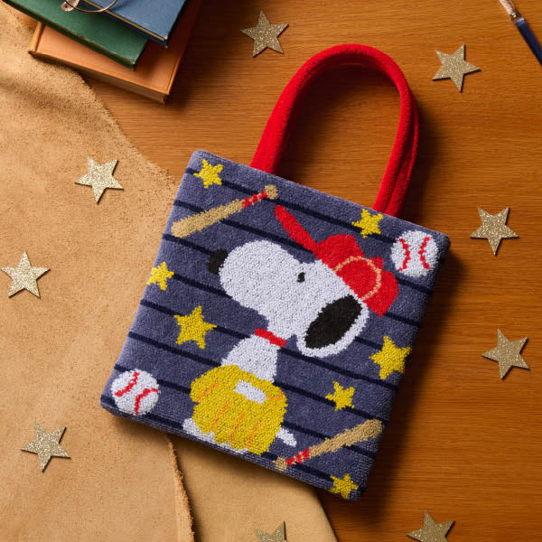 【おかいものSNOOPY限定】※5月13日発売※FEILERフラットミニトート（Baseball）