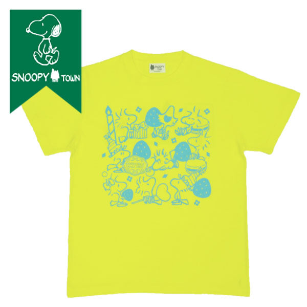 スヌーピー Tシャツ イエロー （WOODSTOCK SMALL SHOP 10th）