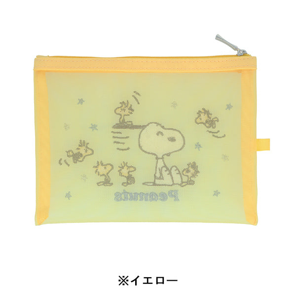 スヌーピー メッシュ刺繍ポーチ (WOODSTOCK＆SNOOPY 第3弾)