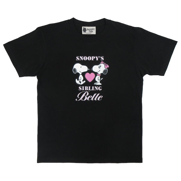 スヌーピー Tシャツ フリーサイズ/M （BELLE 50周年 ハートシリーズ）