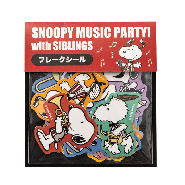 スヌーピー フレークシール (music party!シリーズ)　
