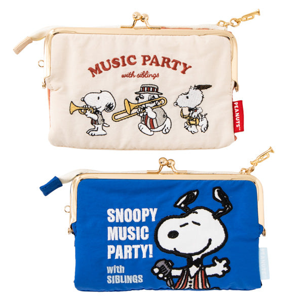 スヌーピー 刺繍トラベルウォレット (music party!シリーズ)