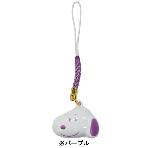 スヌーピー 顔鈴根付