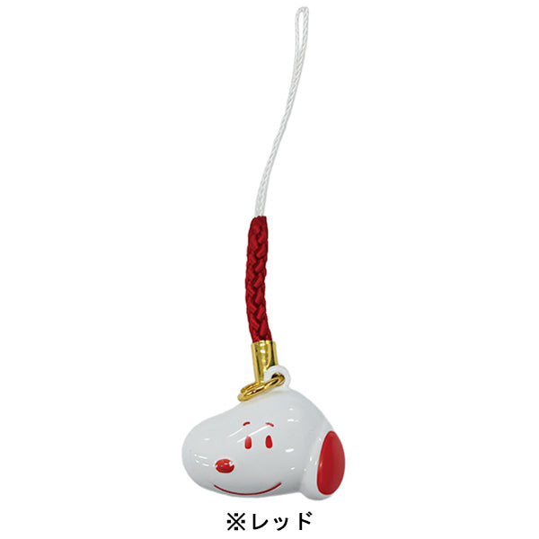 スヌーピー 顔鈴根付