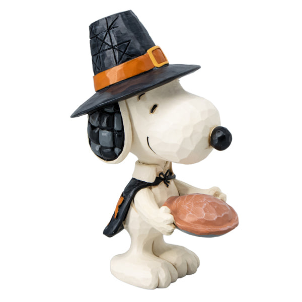 PEANUTS JIM SHORE ミニフィギュア　Snoopy with Pumpkin Pie