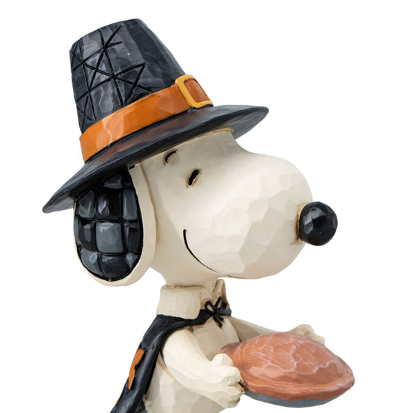 PEANUTS JIM SHORE ミニフィギュア　Snoopy with Pumpkin Pie