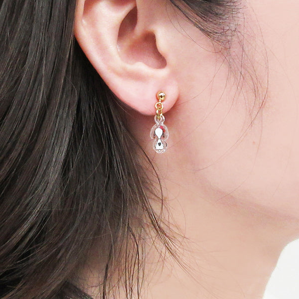 スヌーピー SNOOPY＆BELLEバックスタイルピアス